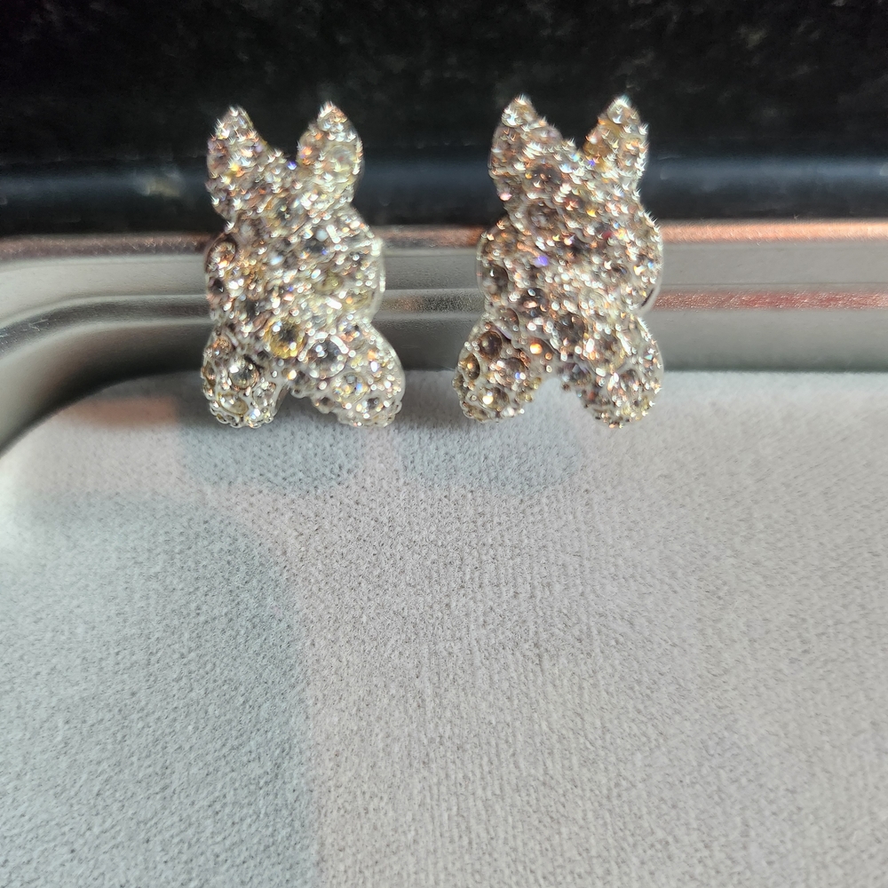 Napier Crystal Cluster Earrings